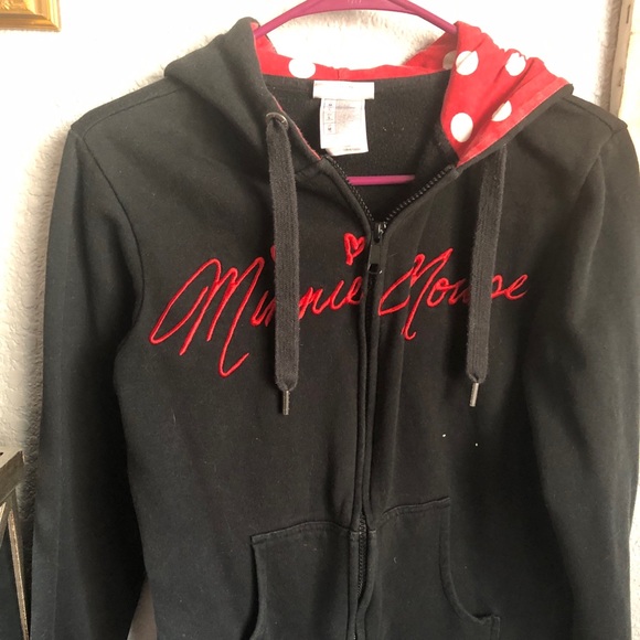 minnie mouse zipper hoodie